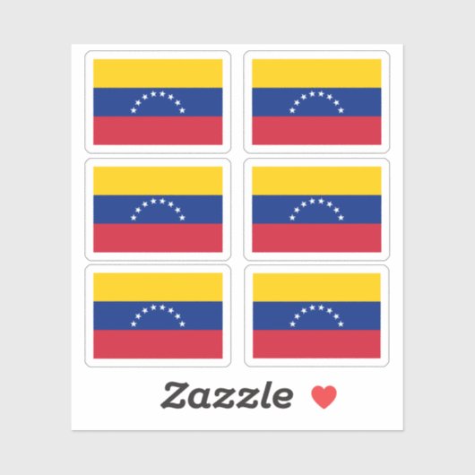 Venezolaanse vlag sticker (Vel)