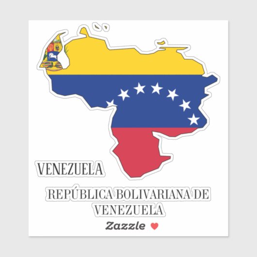 Venezolaanse vlag sticker (Vel)