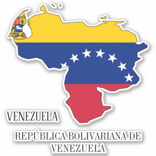Venezolaanse vlag sticker (Voorkant)