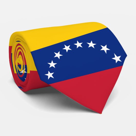 Venezolaanse vlag stropdas (Opgerold)