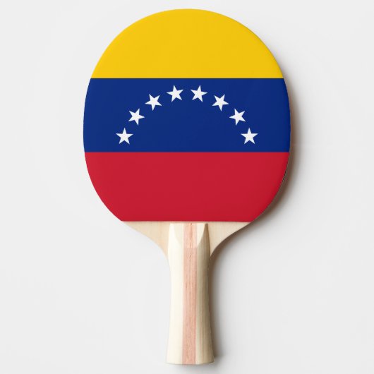 Venezolaanse vlag tafeltennisbatje (Voorkant)