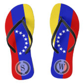 Venezolaanse vlag teenslippers (Voetbed)