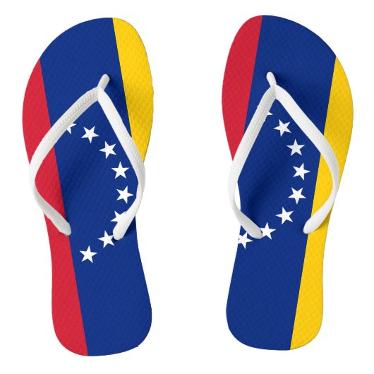 Venezolaanse vlag teenslippers (Voetbed)