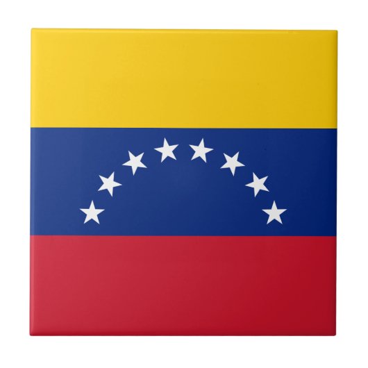Venezolaanse vlag tegeltje (Voorkant)