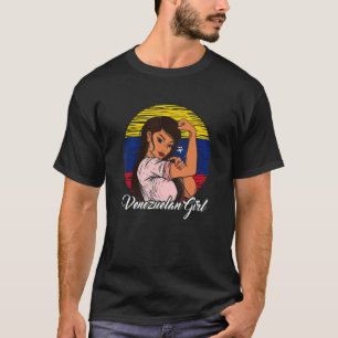 Venezolaanse vlag Venezolaans meisje T-shirt