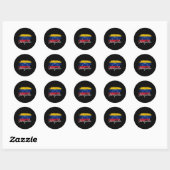 Venezolaanse vlag Venezolaanse Pride Roots Ronde Sticker (Vel)