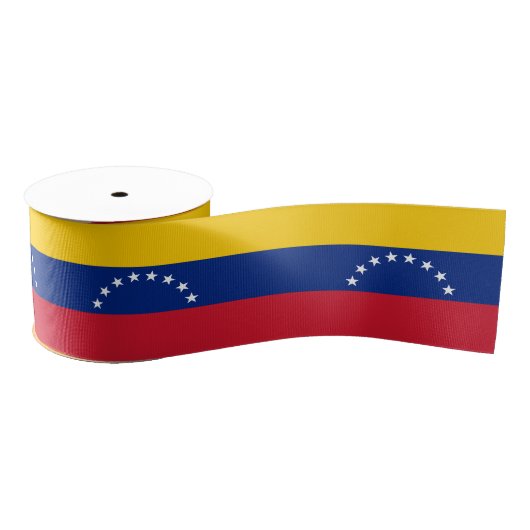 Venezolaanse vlag & Venezuela reis, vakantie/sport Grosgrain Lint (Spoel)