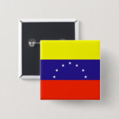 Venezolaanse vlag vierkante button 5,1 cm (Voorkant /achterkant)