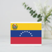 Venezolaanse vlag - vlag van Venezuela - Bandera Briefkaart (Staand voorkant)