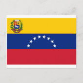 Venezolaanse vlag - vlag van Venezuela - Bandera Briefkaart (Voorkant)
