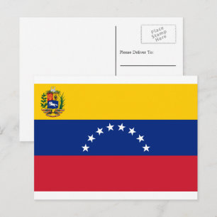Venezolaanse vlag, Vlag van Venezuela Briefkaart