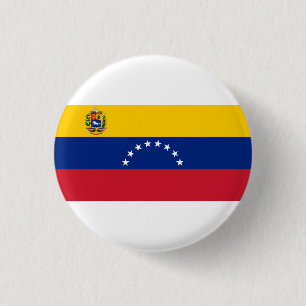 Venezolaanse vlag, Vlag van Venezuela Ronde Button 3,2 Cm