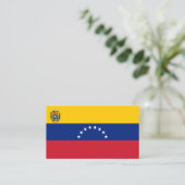 Venezolaanse vlag, Vlag van Venezuela Visitekaartje (Staand voorkant)