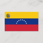 Venezolaanse vlag, Vlag van Venezuela Visitekaartje (Voorkant)