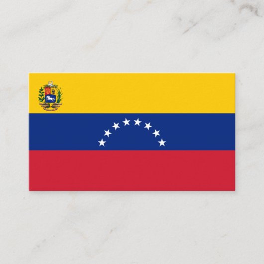 Venezolaanse vlag, Vlag van Venezuela Visitekaartje (Voorkant)