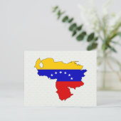 Venezolaanse vlag — volledige grootte briefkaart (Staand voorkant)