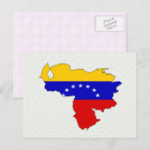 Venezolaanse vlag — volledige grootte briefkaart (Voorkant / Achterkant)