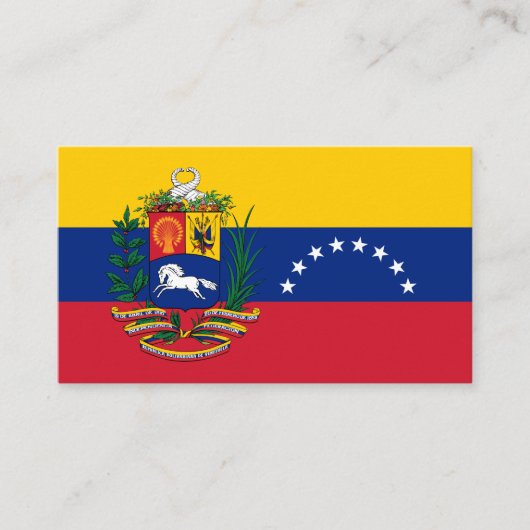Venezolaanse Vlag & Wapen, Vlag van Venezuela Visitekaartje (Voorkant)