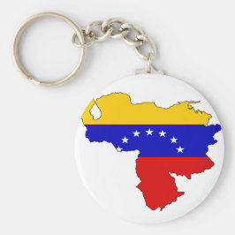 Venezolaanse vlaggenkaart sleutelhanger