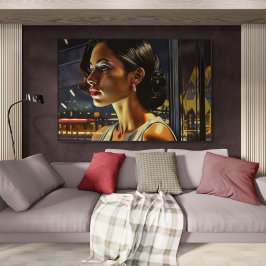 Venezolaanse vrouw in een Miami Nightclub die schi Poster