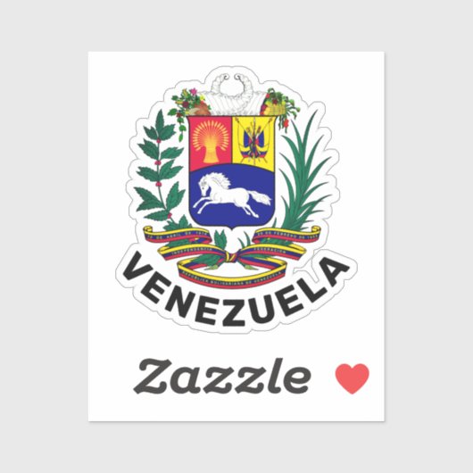 Venezolaanse wapenmantel sticker (Vel)