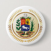 Venezolaanse wapenstilstand ronde button 7,6 cm (Voorkant)