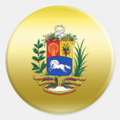 Venezolaanse wapenstilstand ronde sticker (Voorkant)