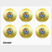 Venezolaanse wapenstilstand ronde sticker (Vel)