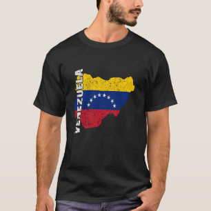 Venezolaanse wortels kaart Venezolaanse trots Vene T-shirt