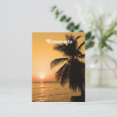 Venezolaanse zonsondergang briefkaart (Staand voorkant)