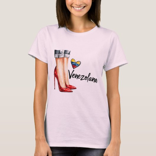 Venezolana Fuerte y Elegante – Caigo, Me Levanto.. T-shirt (Voorkant)