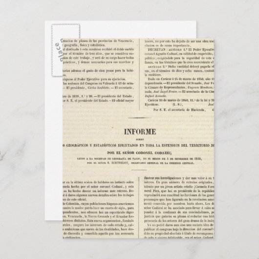 Venezuela 2 briefkaart (Voorkant / Achterkant)