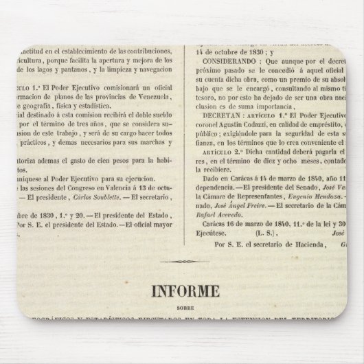 Venezuela 2 muismat (Voorkant)