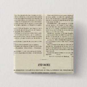 Venezuela 2 vierkante button 5,1 cm