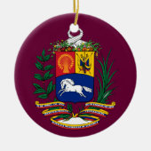 VENEZUELA* Aangepaste kerstversiering Keramisch Ornament (Voorkant)