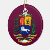 VENEZUELA* Aangepaste kerstversiering Keramisch Ornament (Links)