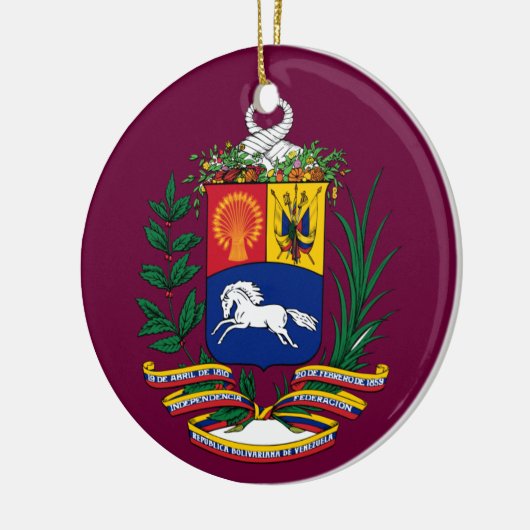 VENEZUELA* Aangepaste kerstversiering Keramisch Ornament (Links)