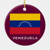 VENEZUELA* Aangepaste kerstversiering Keramisch Ornament (Achterkant)