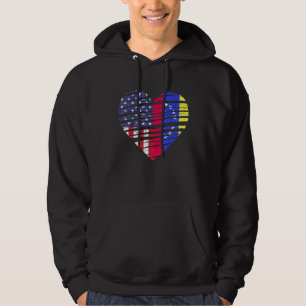 Venezuela Amerikaans geteeld hart USA Patriottisch Hoodie