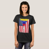 Venezuela - Amerikaans vlagnummer T-shirt (Voorkant volledig)