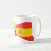 Venezuela and Spain flags together Koffiemok (Voorkant rechts)