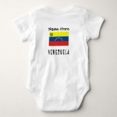 Venezuela and Venezuelan Flag with Your Name Romper (Achterkant)