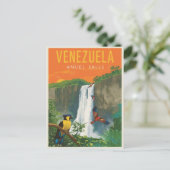 Venezuela Angel Herfsten Retro Reizen Kunst Briefkaart (Staand voorkant)