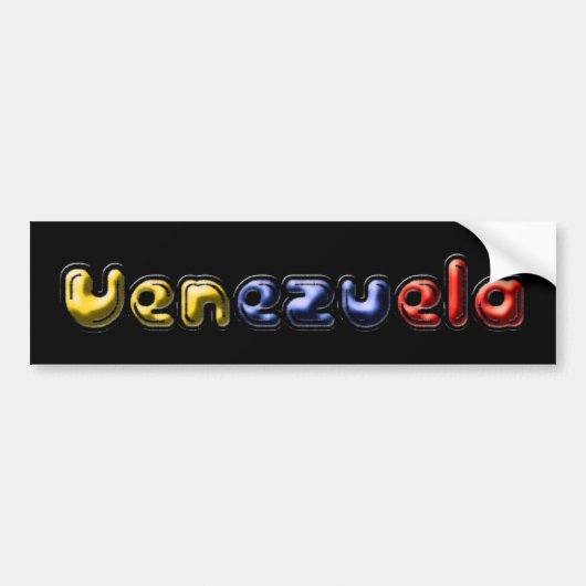 VENEZUELA BUMPERSTICKER (Voorkant)