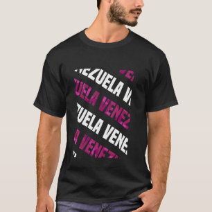 Venezuela Camo Patroon Roze Camouflage T-shirt
