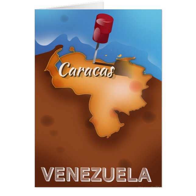 venezuela, Caracas vintage poster (Voorkant)