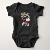 Venezuela Chileense hartvlaggen Venezuela Chili Romper (Voorkant)