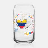 Venezuela Corazón y Frases Positivas Blikvorm Glas (Achterkant)