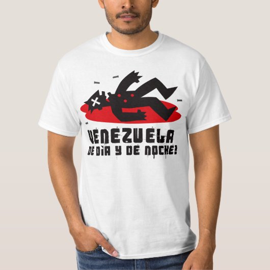 VENEZUELA DE DIA Y DE NOCHE T-SHIRT (Voorkant)