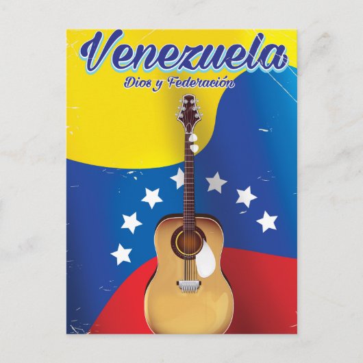 Venezuela Dios y Federación Reisposter Briefkaart (Voorkant)